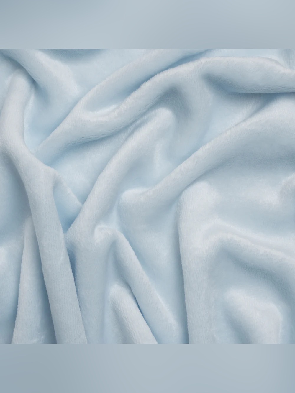 4 Yards of Soft Pale Blue Double Faced Minky Fleece Fabric